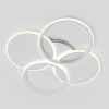 Сучасна Led люстра до 18м² у білому корпусі 90W з пультом  (1165 White)