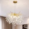 Кришталева каскадна люстра у золоті 50 см Golden Willow