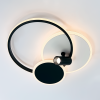 Кругла Led люстра 75 Вт з пультом до 18 м² чорно біла + спід (ECLIPSE 3R WHITE/BLACК 10441)