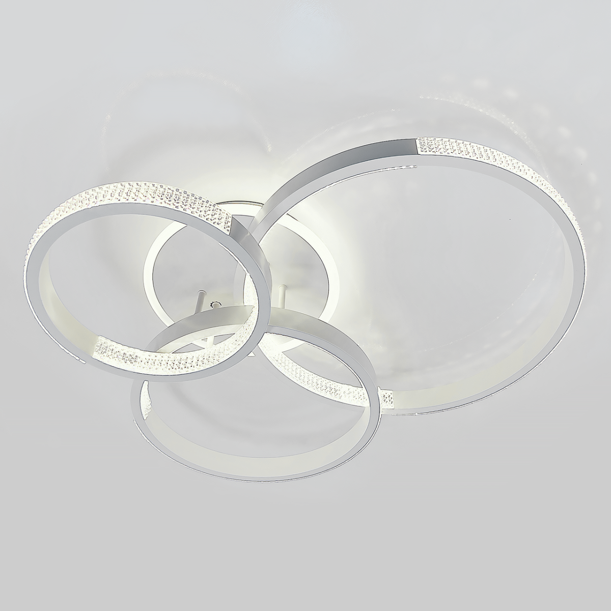 Світлодіодна LED люстра з димером до 18 м² 96 Wt (5140/3GR)