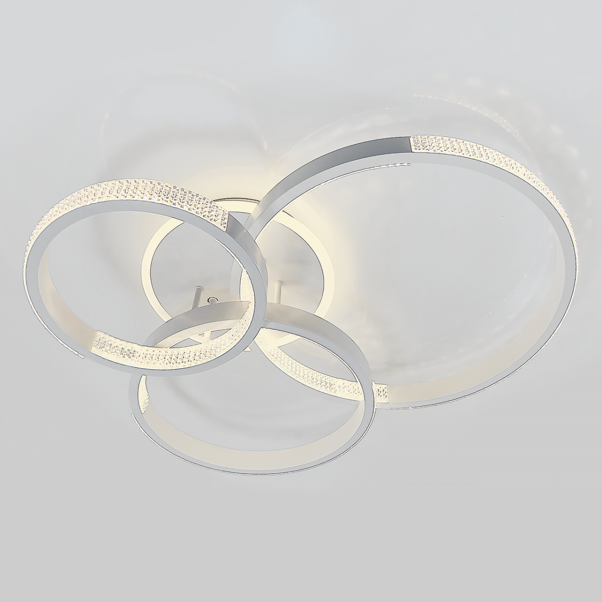 Світлодіодна LED люстра з димером до 18 м² 96 Wt (5140/3GR)