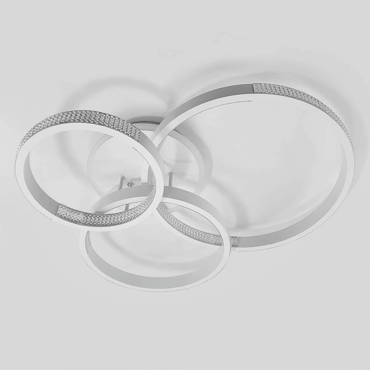 Світлодіодна LED люстра з димером до 18 м² 96 Wt (5140/3GR)