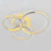 Світлодіодна LED люстра з димером до 18 м² 96 Wt (5140/3GR)
