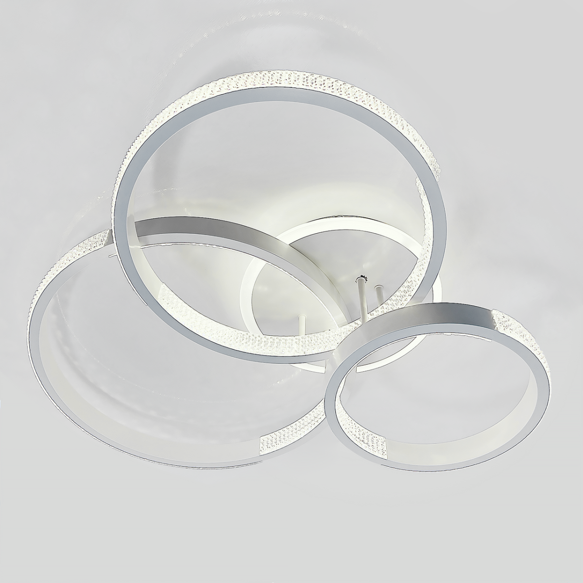 Світлодіодна LED люстра з димером до 18 м² 96 Wt (5140/3GR)