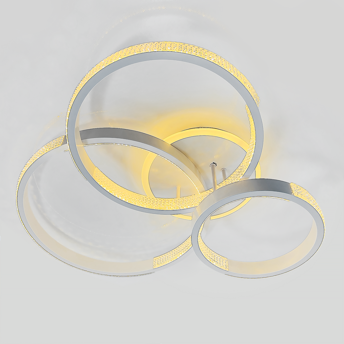 Світлодіодна LED люстра з димером до 18 м² 96 Wt (5140/3GR)