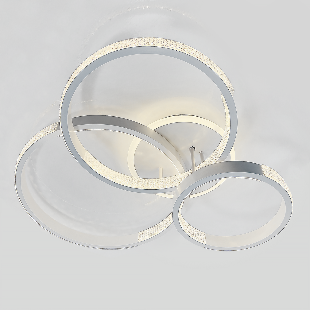 Світлодіодна LED люстра з димером до 18 м² 96 Wt (5140/3GR)