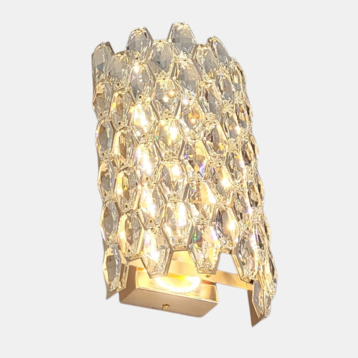 Кришталеве LED-бра 18W з 3 режимами світла Золото (582-B280GD)