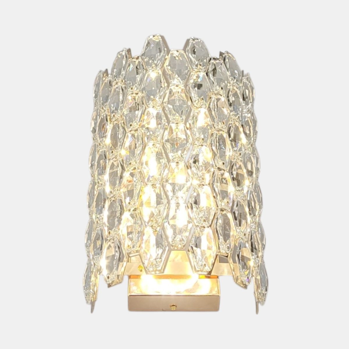 Кришталеве LED-бра 18W з 3 режимами світла Золото (582-B280GD)