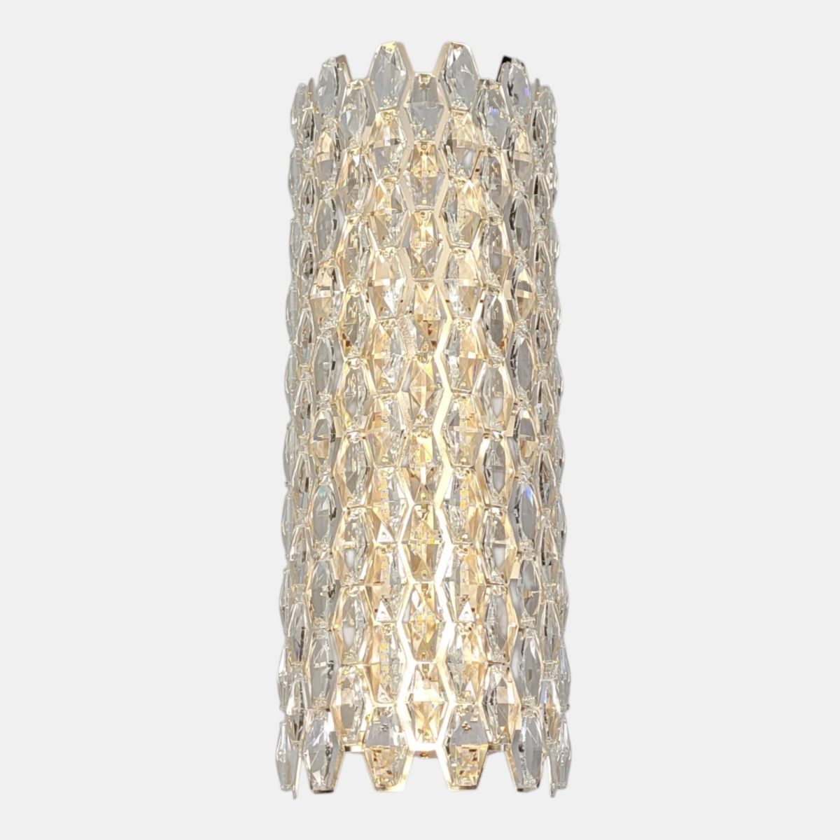 Велике кришталеве LED-бра 29W з 3 режимами світла Золото (582-B480GD)