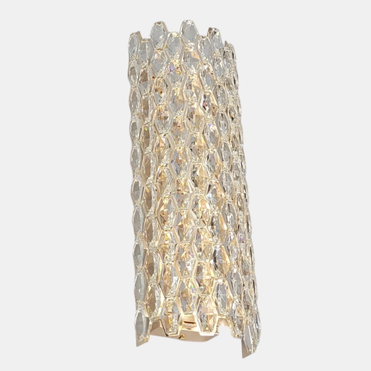 Велике кришталеве LED-бра 29W з 3 режимами світла Золото (582-B480GD)