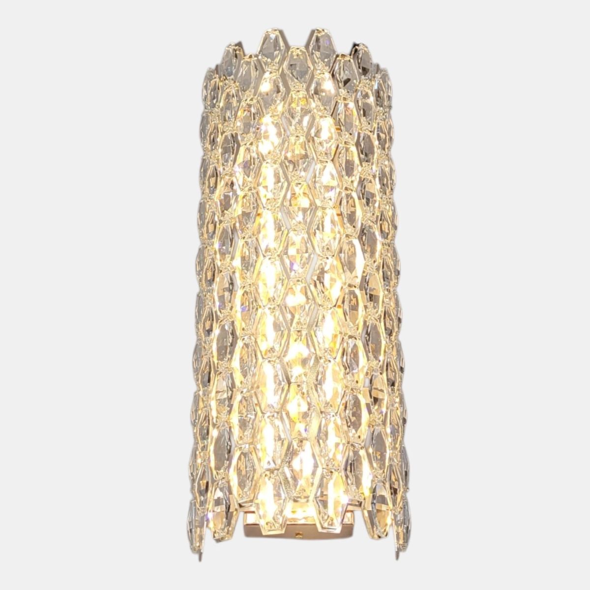Велике кришталеве LED-бра 29W з 3 режимами світла Золото (582-B480GD)