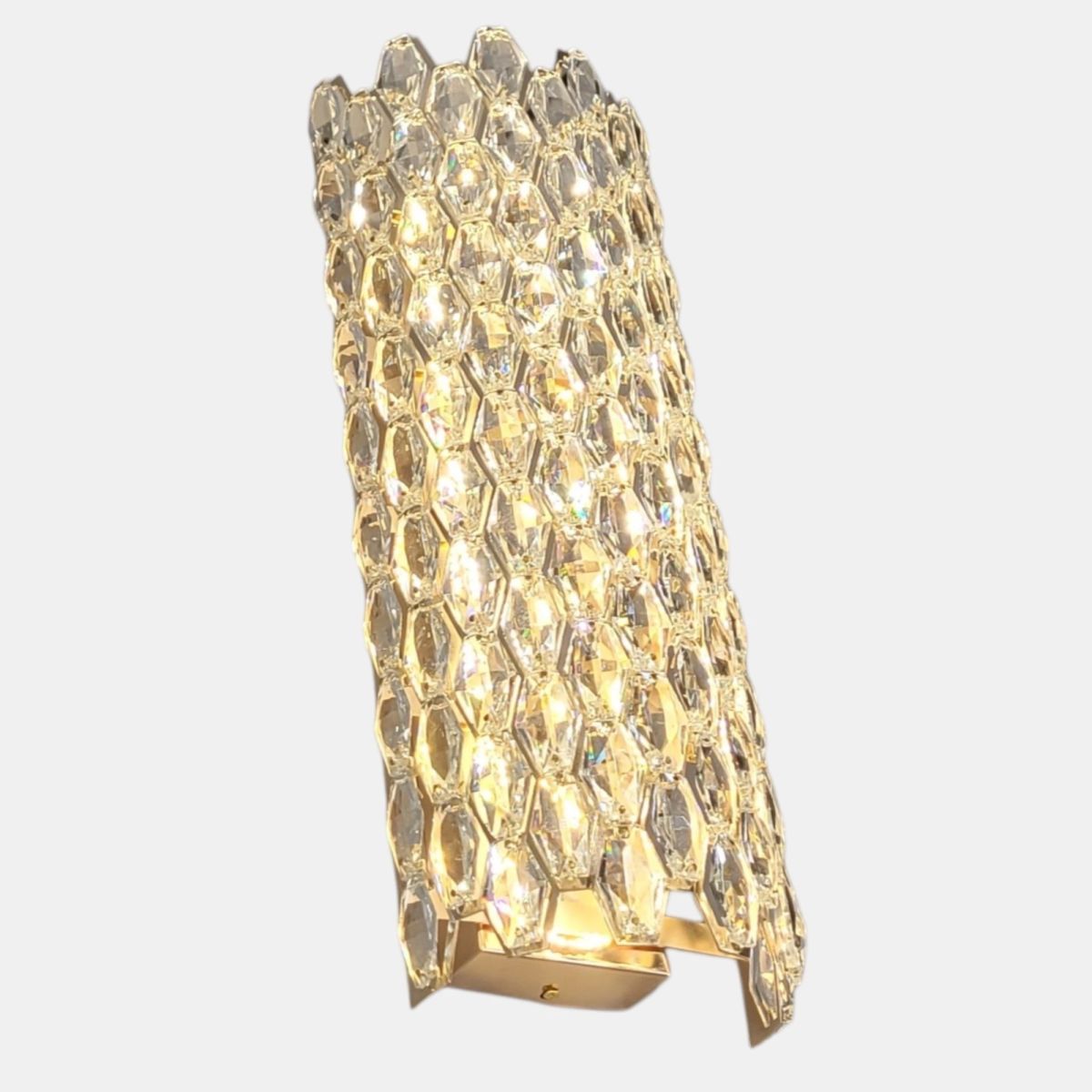 Велике кришталеве LED-бра 29W з 3 режимами світла Золото (582-B480GD)