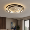 Led люстра з пультом та вентилятором до 15м² (7875088A BK+WH)