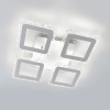Квадратная белая Led люстра до 15 м² с пультом ROOM ICE RGB 70W 4S WHITE