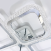 Черная Led люстра  до 18 м²  с пультом на 4 квадрата (1179/2+2 Hr)