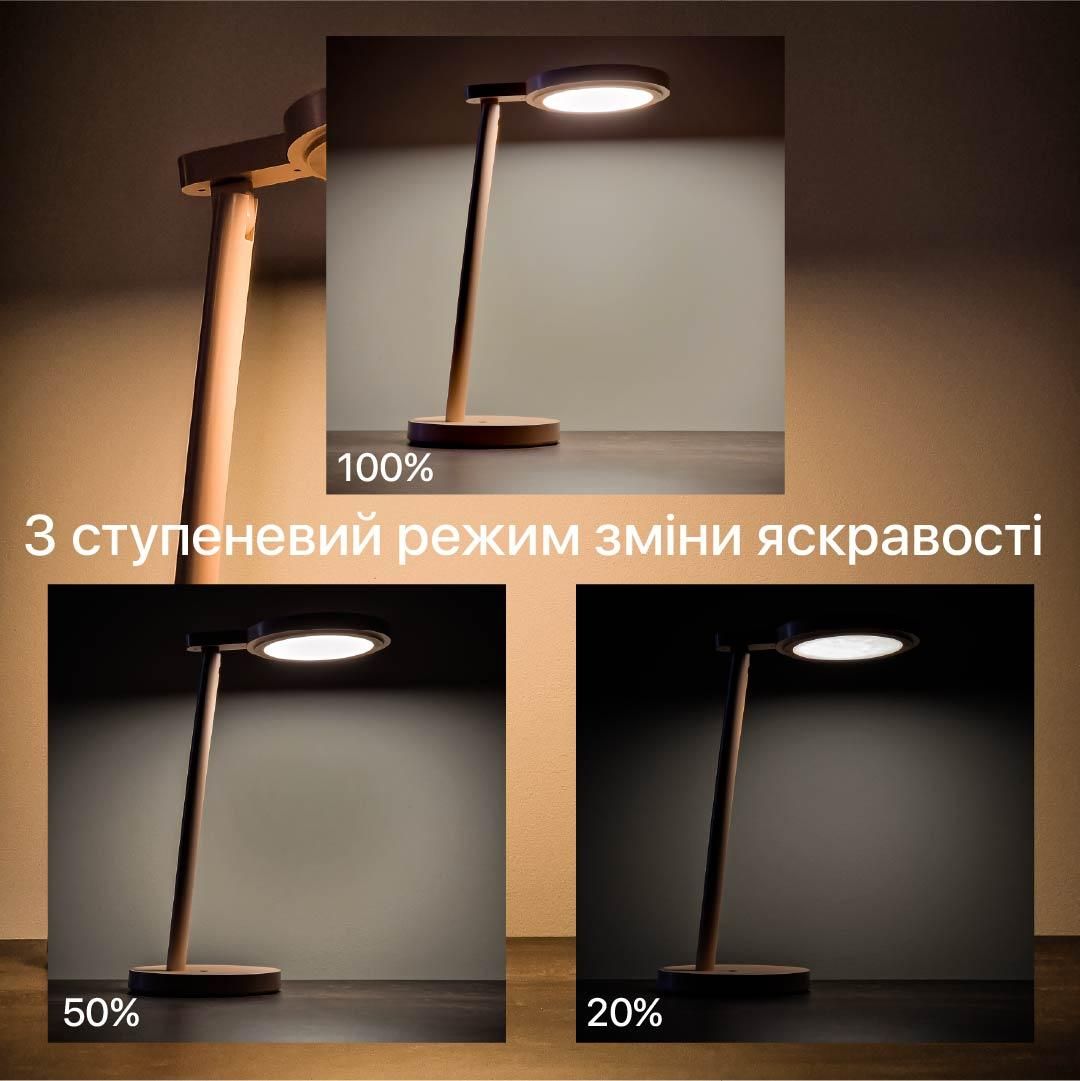 Настільна акумуляторна Led лампа 9W рожева Violux BARBIE 400LM 4200K
