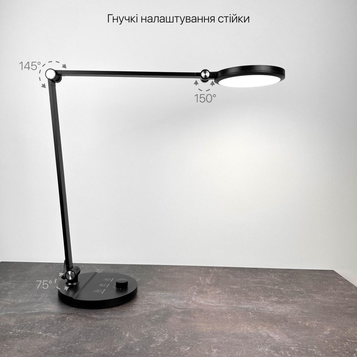 Настільна Led лампа 8W біла Violux EVEREST 550LM