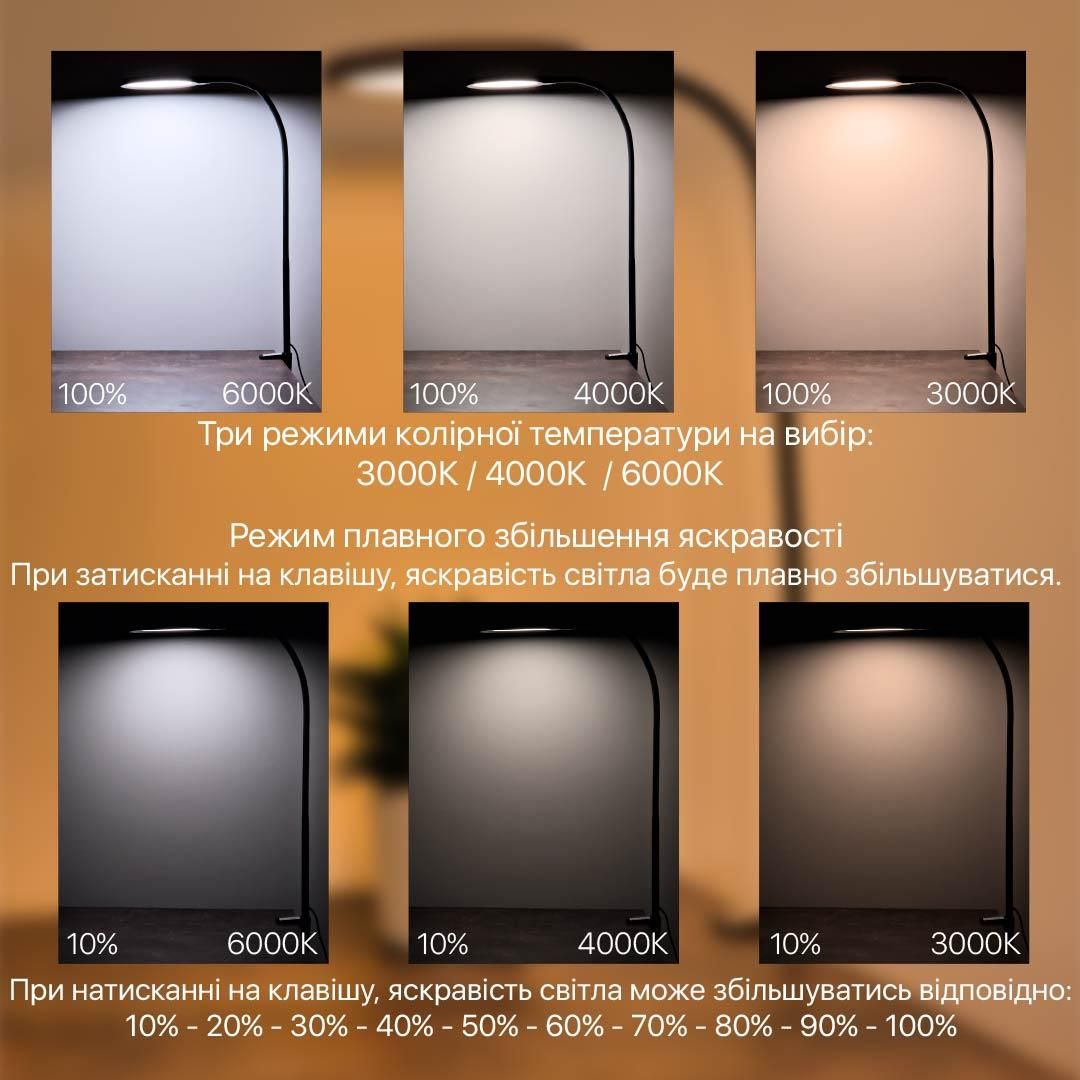Настільна Led лампа 10W біла Violux FLEX 550LM