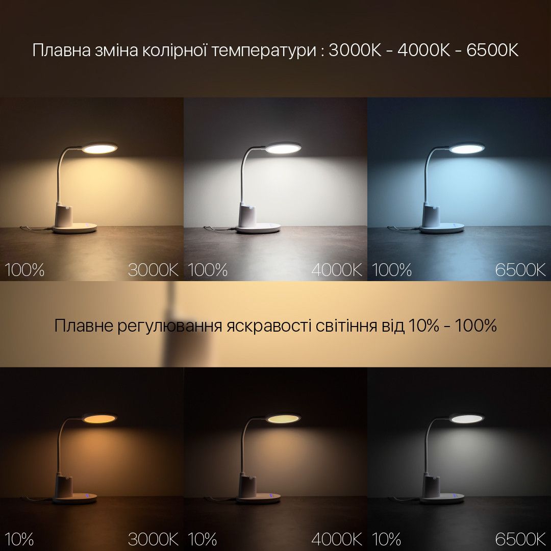 Настільна Led лампа 10W рожева Violux JUNIOR 600LM
