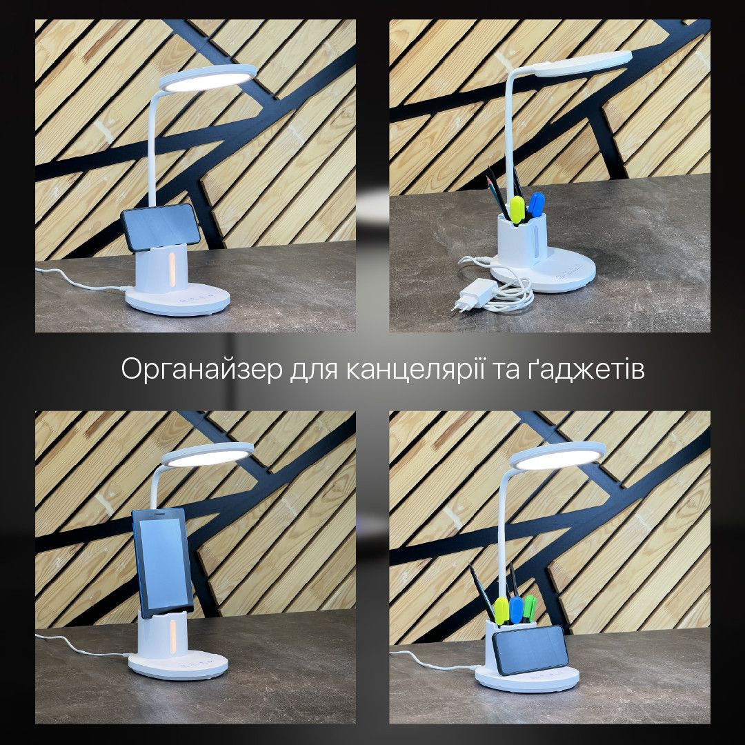 Настільна Led лампа 10W рожева Violux JUNIOR 600LM