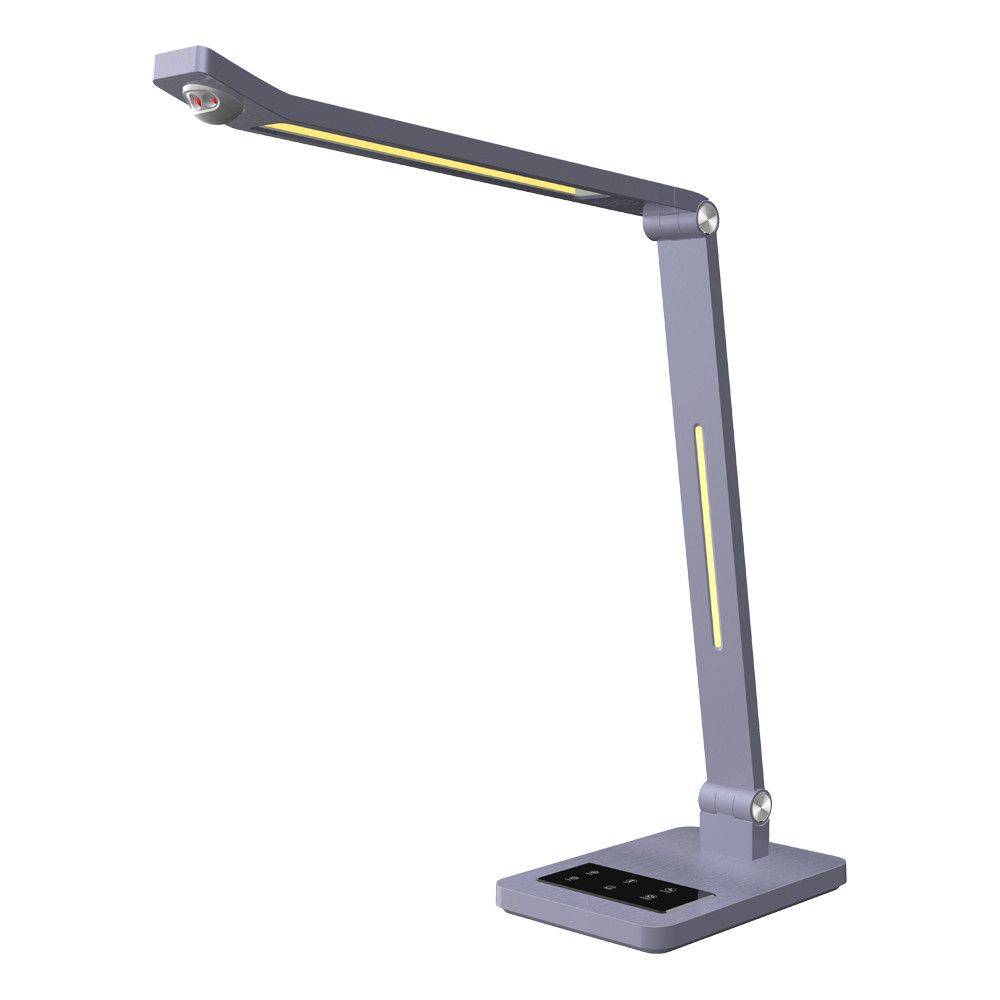 Настільна Led лампа 10W сірий металік Violux HILTON 600LM