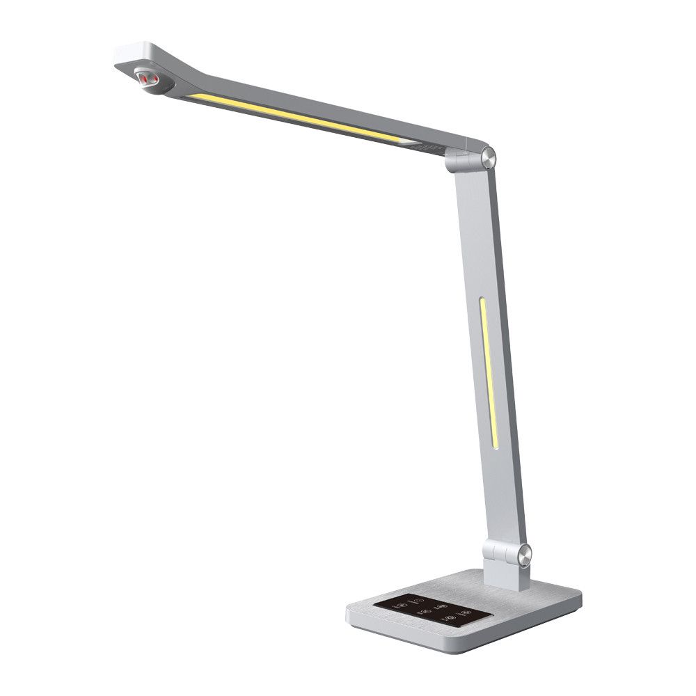 Настільна Led лампа 10W сіра Violux HILTON 600LM