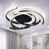 Стильна Led люстра до 18м² з пультом у чорному кольорі Orbital Black (2557BK dimmer)