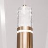 Сучасний LED підвіс у золоті та склі з ефектом бульбашок (Crystal Bubble Gold J2548-1G)