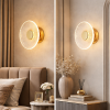 Сучасне настінне Led бра 7Wt золоте сонце (Crystal Disc Gold 803W6103-1led FGD)