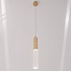 Вишуканий кришталевий LED підвіс "Crystal Drop Gold", 4W (J2583-1G)