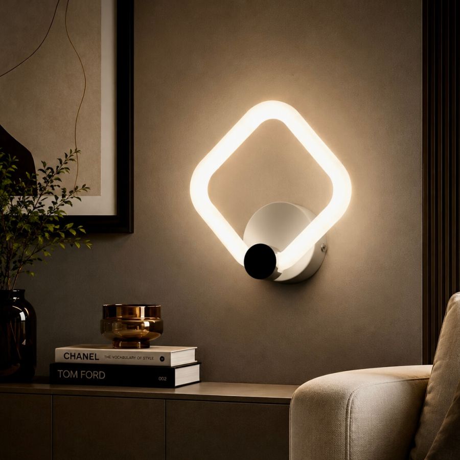 Led бра бшлого кольору Ardero AL6130-1ARD FELICITY 16W (Білий)