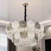 Кришталева люстра Ракушка 75 см у золотому кольорі до 40м² (B8052/750) 