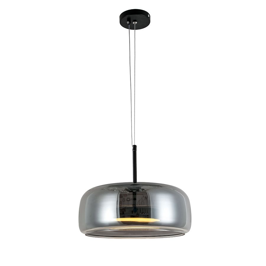 Світлодіодний підвісний Led світильник 9W "Art Glass Cylinder" (909XL158-1 BK+GY)