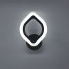 Настенный Led светильник бра форма лепесток черный AZALIA 10W R BLACK/WHITE