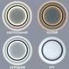 Кругла світлодіодна Led люстра до 18м² чорно-білого кольору (VEGA DUAL 75W 10429)