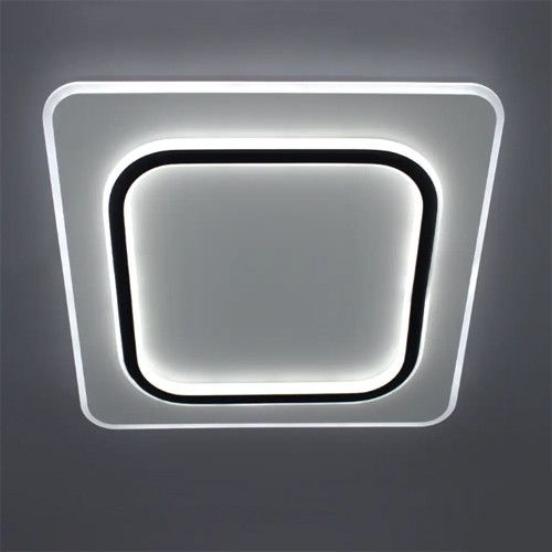 Квадратная Led люстра до 18 м² (VEGA DUAL 80W 2S WHITE/BLACK)