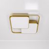 Світлодіодна стельова Led люстра 140Wt у золотому корпусі до 25м² Simple Forms (8811-500 GD)