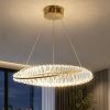 Золота Led люстра 76W з пультом керування та регулюванням яскравості Golden Halo Smart (P625/600GD)