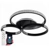 Кругла світлодіодна люстра до 20м² з пультом керування LUMINARIA AKRILIKA ROUND 100W 4R BLACK