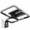 Світлодіодна Led люстра до 25м² з пультом керування LUMINARIA AKRILIKA SQUARE 130W 4S BLACK