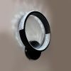 Настінне світлодіодне Бра LUMINARIA AKRILIKA ROUND 17W 1R BLACK/CLEAR