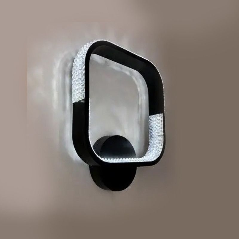 Настінне світлодіодне Бра LUMINARIA AKRILIKA SQUARE 22W 1S BLACK/CLEAR