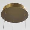 Підвісна LED люстра три кільця 80+60+40 см до 30 м², золото (1903/3GD Gold Rings)