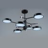 Чорна Led люстра до 18 м² на 6 плафонів 60W (N5502/6 Bk)