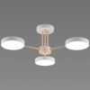 Біла світлодіодна Led-люстра на 3 плафони, 54W до 10 м² Sirius B X13242/3 WT+FGD