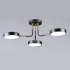 Світлодіодна чорна Led-люстра на 3 плафони, 36W до 10 м² Sirius B N6341/3 BK+COP