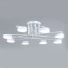 Світлодіодна біла Led-люстра на 8 плафонів, 112W до 20 м² Sirius B N4248/8 WT