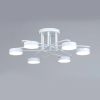 Світлодіодна біла Led-люстра на 6 плафонів, 84W до 18 м² Sirius B N4248/6 WT