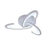 Біла світлодіодна Led-люстра з пультом на 3 плафони до 13 м² Sirius 6074-3 WT 44W