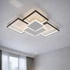 Геометрична LED люстра до 20м² "Quadra Duo" у чорно-білому корпусі 100 Wt (MX2250/3WH+BK)